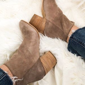 Suede booties